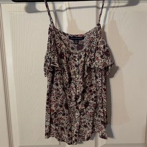 Women’s Floral American Eagle Tank XS